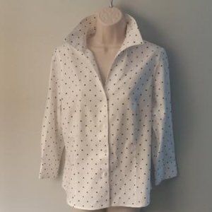 Anne Kline Polka Dot Button Down Shirt